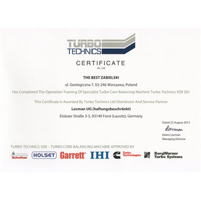 TURBOSPRĘŻARKA MERCEDES A9360901880 7.7L 300KM